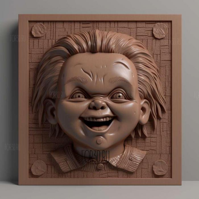 Chucky series 1 stl model for CNC